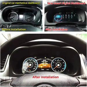 For Toyota Highlander 2015-2019 12.3" LCD Digital Dashboard Cluster Car Panel Speedometer Virtual Cockpit - Carputech