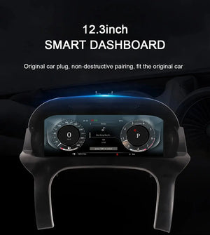 For Land Rover Evoque 2012-2018 12.3" LCD Digital Dashboard Cluster Car Panel Speedometer Virtual Cockpit Carputech