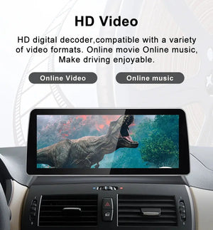 For BMW X3 E83 Snapdragon665 12.3inch Wireless CarPlay Android AUTO Car Multimedia System Head Unit Radio Bluetooth GPS Navi Carputech