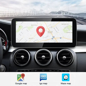 For Mercedes Benz C Class W205 S205 | Wireless CarPlay & Android Auto | 12.3 inch Touch Screen Snapdragon665 Android13 Car GPS Stereo Multimedia Car Radio headunit Carputech