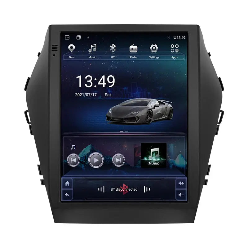 For Hyundai Santa Fe IX45 2014-2017 Car Android 12 Radio Player Multimedia Video GPS Navigation For Tesla Style Vertical Screen Carputech