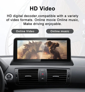 For BMW 1 Series E81 E82 E87 E88 Snapdragon665 10.25 inch Carplay AUTO Android 12 Car GPS Stereo Multimedia Head Unit Radio Bluetooth Carputech