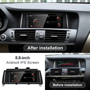 For BMW X3 / X4 F25 F26 MTK8581 8.8inch Wireless CarPlay AUTO Android Car Multimedia System Head Unit Radio Bluetooth Car Video Players Carputech