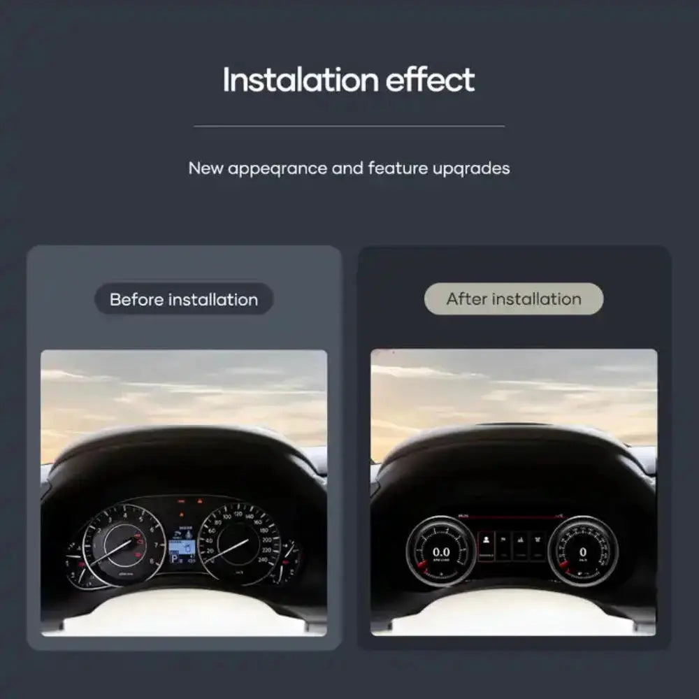 For Infiniti QX80/ Nissan Patrol Y62 Armada 2015-2019 12.3" LCD Digital Dashboard Cluster Car Panel Speedometer Virtual Cockpit - Carputech