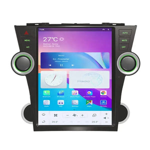 12.1" Qualcomm For Toyota Highlander 2008-2014 Car Radio Stereo Carplay Upgrade Tesla Style Screen Android Auto GPS Navigation Multimedia Player Carputech