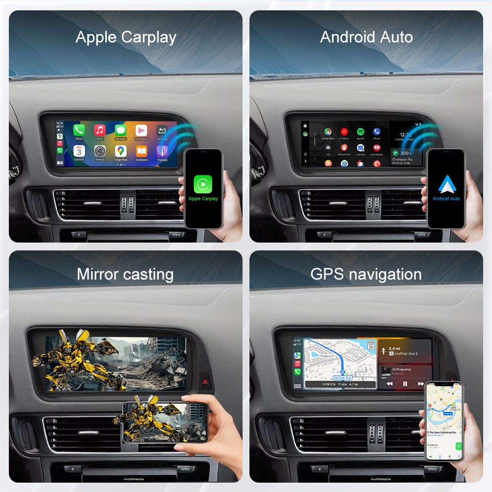 For Audi Q5 2009-2017 Linux Car Radio Multimedia Touch Screen Head Unit Wireless Apple CarPlay Android Auto