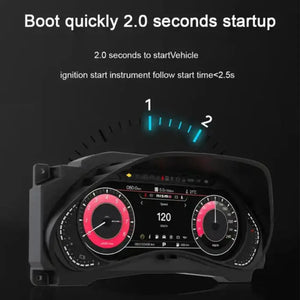 For Nissan Patrol Armada Y62 2010-2023 12.3" LCD Digital Dashboard Cluster Car Panel Speedometer Virtual Cockpit - Carputech