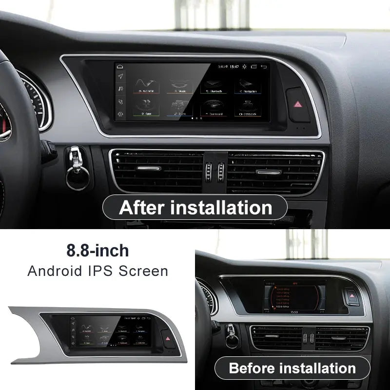 For AUDI A5 S5 RS5 2008-2016 CarPlay Android 13 Car Multimedia IPS Screen GPS Auto Radio Navigation Stereo DSP Netlifx Carputech