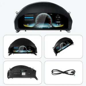 For Mercedes Benz C Class W205/ GLC Class W253 2015-2018 NTG 5.0 12.3" LCD Digital Dashboard Cluster Car Panel Speedometer Virtual Cockpit Carputech