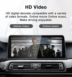 For BMW 5 Series F10 F11 Snpdragon665 12.3 inch DSP CarPlay AUTO Android 12 Car Stereo Multimedia Head Unit Radio Bluetooth CIC NBT Carputech