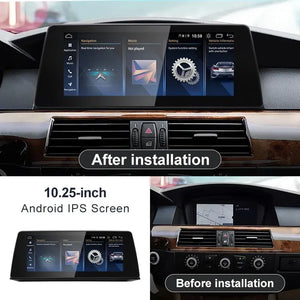 For BMW 3/5series E60 E61 E90 E91 Snapdragon665 10.25inch Wireless CarPlay AUTO Stereo Multimedia Head Unit Radio Bluetooth GPS Carputech
