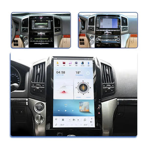 16" Qualcomm For Toyota Land Cruiser 2008-2015 Car Radio Stereo Carplay Upgrade Tesla Style Screen Android Auto GPS Navigation Multimedia Player Carputech