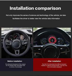 For Porsche Macan 2014-2018 LCD Digital Dashboard Cluster Car Panel Speedometer Virtual Cockpit - Carputech