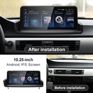 For BMW 3 Series E90 E91 E92 2005-2011 Snapdragon665 10.25inch Touch Screen Wireless Carplay Android 13 Stereo Multimedia Head Unit Radio AUTO Bluetooth Carputech