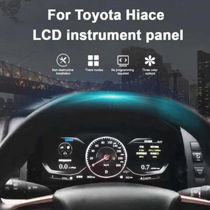 For Toyota Hiace 2019-2022 12.3" LCD Digital Dashboard Cluster Car Panel Speedometer Virtual Cockpit - Carputech