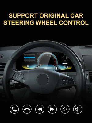 For Benz C Class W204 NTG 4.5 4.0 2011-2014 12.3" LCD Digital Dashboard Cluster Car Panel Speedometer Virtual Cockpit - Carputech