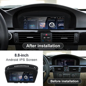 For BMW 3series E90 E91 5series E60 E61 CCC Snapdragon665 8.8inch Touch Screen Wireless CarPlay AUTO Android 13 System Head Unit Radio Bluetooth Carputech