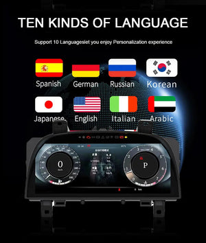 For Land Rover Discovery 4/ Range Rover Sport 2010-2016 12.3" LCD Digital Dashboard Cluster Car Panel Speedometer Virtual Cockpit Carputech