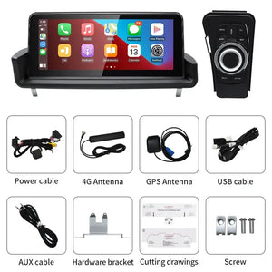 For BMW 3 Series E90 E91 E92 2005-2011 Snapdragon665 10.25inch Touch Screen Wireless Carplay Android 13 Stereo Multimedia Head Unit Radio AUTO Bluetooth Carputech