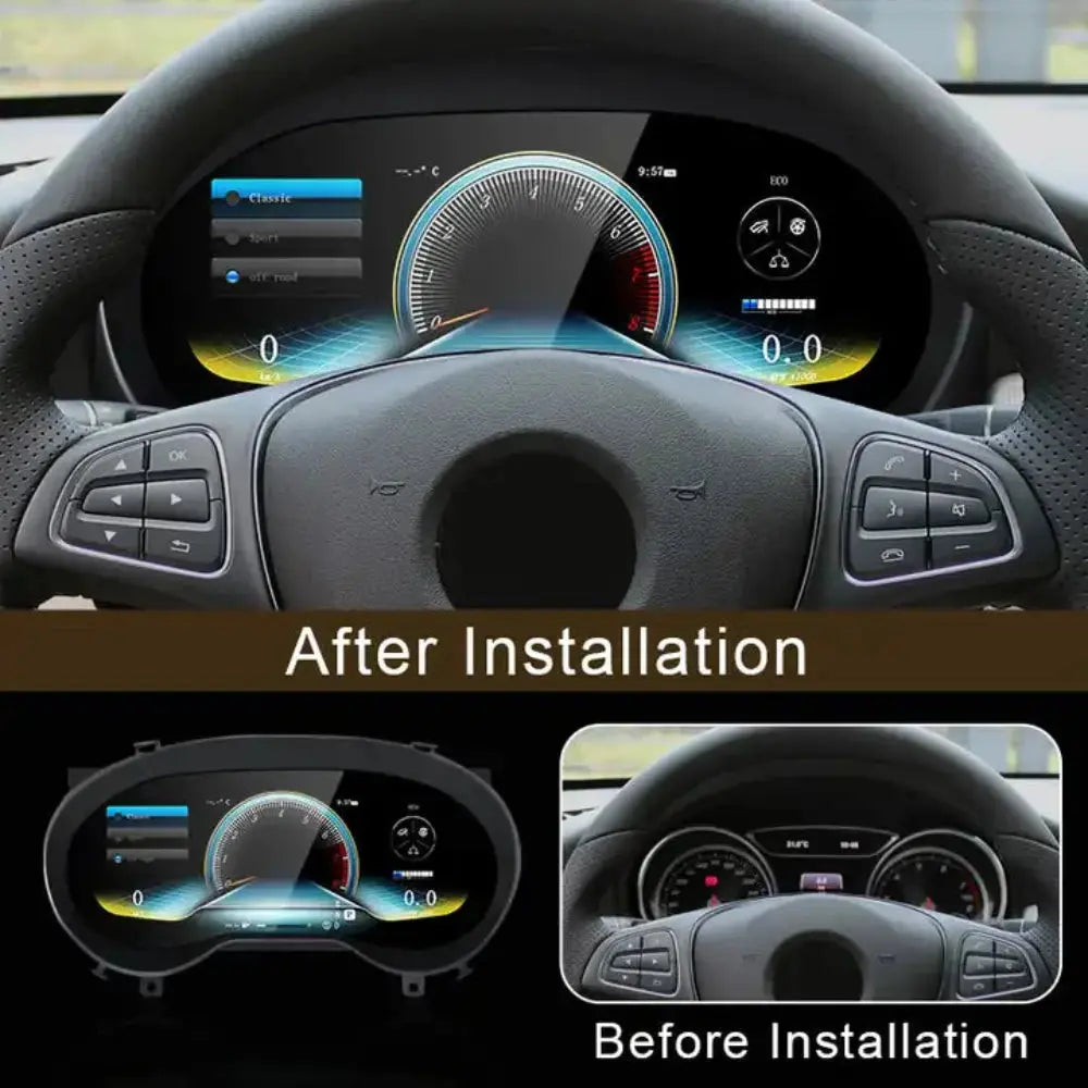 For Mercedes Benz CLA/ GLA 2013-2019 12.3" LCD Digital Dashboard Cluster Car Panel Speedometer Virtual Cockpit - Carputech