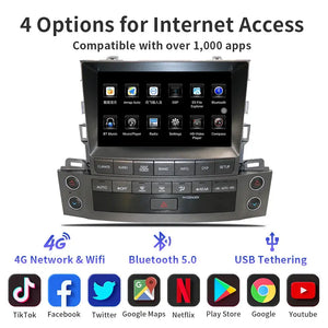9" For Lexus LX570 2007-2015 Car Radio Multimedia Player Wireless CarPlay Android Auto Upgrade Android Touch Screen Carputech