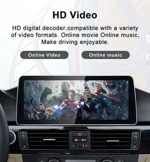 For BMW 3 series E90 E91 5 series E60 E61 CCC CIC Snapdragon665 12.3inch Touch Screen Wireless CarPlay AUTO Android System Head Unit Radio Android 13 Carputech