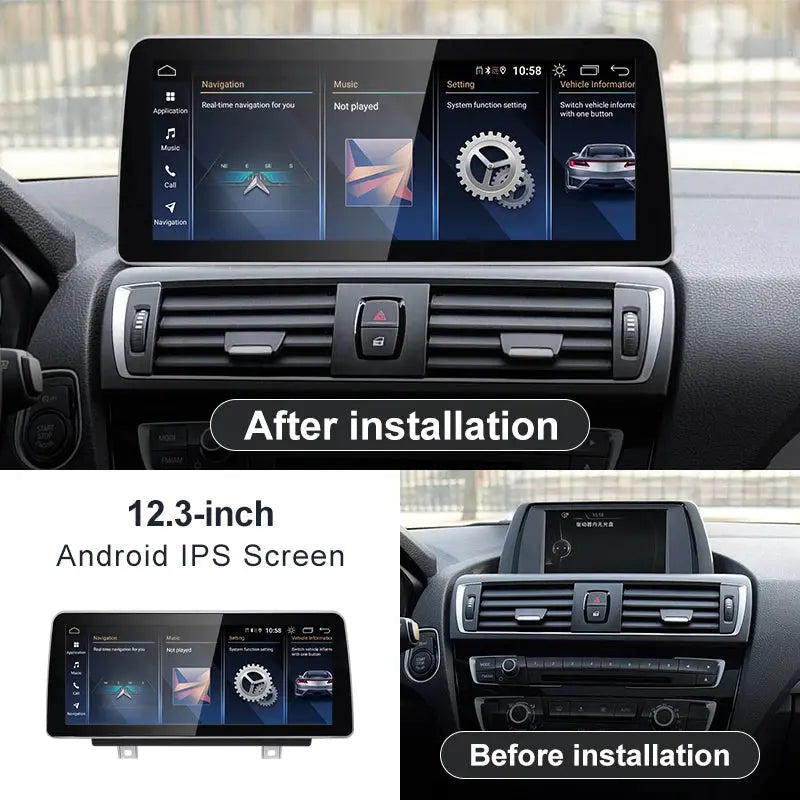For BMW 1 series F20 F21 Snapdragon665 12.3inch Wireless Carplay AUTO Android 13 Car Stereo Multimedia NBT Head Unit Radio Blueto Carputech