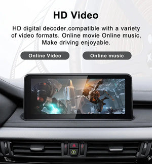 Snapdragon665 10.25inch Wireless CarPlay AUTO Car Multimedia Player For BMW X5 F15 X6 F16 NBT Head Unit Radio Bluetooth GPS Navi Carputech