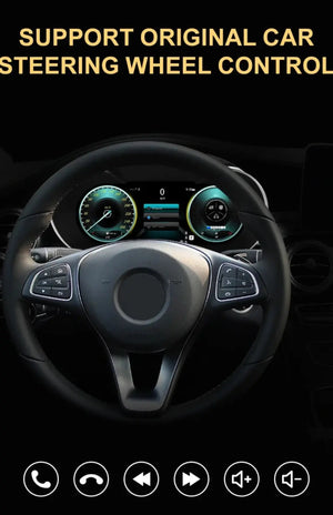 For Mercedes Benz C Class W205/ GLC Class W253 2015-2018 NTG 5.0 12.3" LCD Digital Dashboard Cluster Car Panel Speedometer Virtual Cockpit Carputech