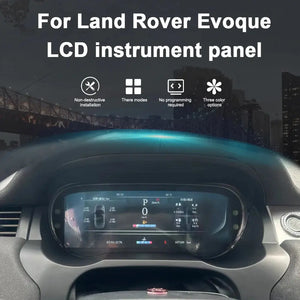 For Land Rover Evoque 2012-2018 12.3" LCD Digital Dashboard Cluster Car Panel Speedometer Virtual Cockpit Carputech