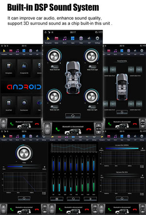 13.6" Qualcomm For Toyota Tundra 2007-2013 Car Radio Stereo Carplay Upgrade Tesla Style Screen Android Auto GPS Navigation Multimedia Player Carputech