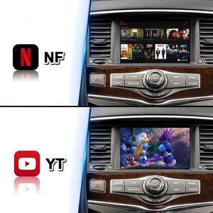 Carputech 8+128GB Android Multimedia Video Interface for Nissan Patrol Y62 QX60 Q60 QX80 Pathfinder R52 370z 2007-2024 Infiniti 2011-2024 Carplay Module Screen Carputech