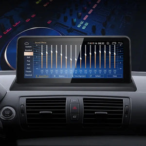 For BMW 1 Series E81 E82 E87 E88 Snapdragon665 10.25 inch Carplay AUTO Android 12 Car GPS Stereo Multimedia Head Unit Radio Bluetooth Carputech