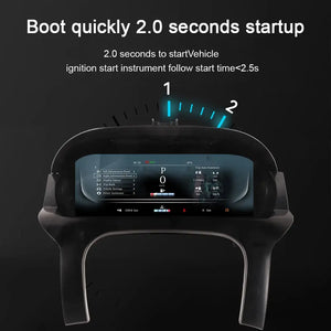 For Land Rover Evoque 2012-2018 12.3" LCD Digital Dashboard Cluster Car Panel Speedometer Virtual Cockpit Carputech