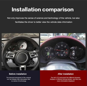 For Porsche 718 2011-2023 LCD Digital Dashboard Cluster Car Panel Speedometer Virtual Cockpit - Carputech