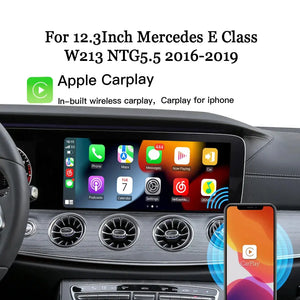 Carputech snapdragon665 CarPlay androidauto for Mercedes W213 12.3 inch screen ntg5.5 Android box smart module TikTok YouTube Carputech