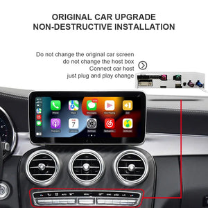 Carputech snapdragon665 CarPlay androidauto for Mercedes W213 12.3 inch screen ntg5.5 Android box smart module TikTok YouTube Carputech