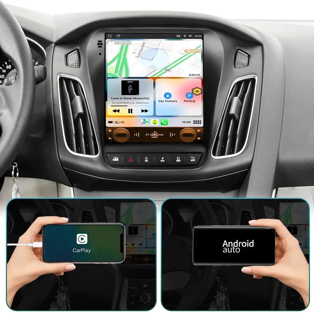For Ford Focus 3 Mk 3 2011 2012 - 2019 Multimedia Player 9.7" Android 13 Carplay Car Radio 2Din GPS Auto Stereo DVD Carputech