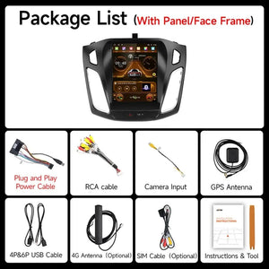 For Ford Focus 3 Mk 3 2011 2012 - 2019 Multimedia Player 9.7" Android 13 Carplay Car Radio 2Din GPS Auto Stereo DVD Carputech