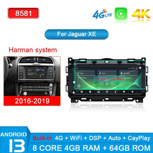 For Jaguar XE F Pace 2015- 2018 2019 Android 13 8G+128G Car Radio Player GPS Navigation Multimedia Stereo carplay DSP Carputech