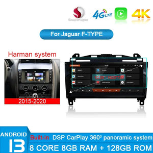For Jaguar F-Type 2012 - 2019 Carputech Android 13 Car Multimedia Player GPS Navigation 10.25 Inch Car Radio Stereo carplay Android Auto DSP Carputech