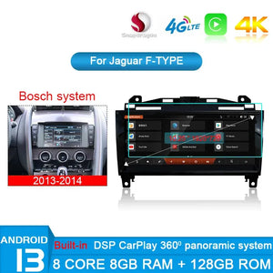For Jaguar F-Type 2012 - 2019 Carputech Android 13 Car Multimedia Player GPS Navigation 10.25 Inch Car Radio Stereo carplay Android Auto DSP Carputech