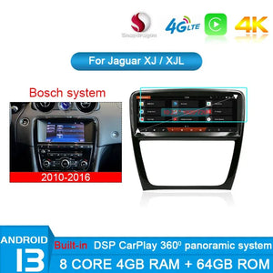 For Jaguar XJL XJ 351 2009-2017 Android 13 Car Multimedia Player Car Radio 10.25 Inch GPS Stereo Wireless Carplay Auto DSP Carputech