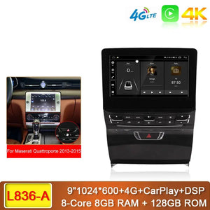 Carputech 9 Inch Android 13 Car Multimedia Player For Maserati Quattroporte 2013-2020 8G+128GB GPS Navigation Stereo Car Radio DSP Carputech