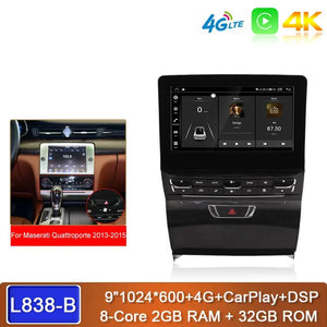 Carputech 9 Inch Android 13 Car Multimedia Player For Maserati Quattroporte 2013-2020 8G+128GB GPS Navigation Stereo Car Radio DSP Carputech