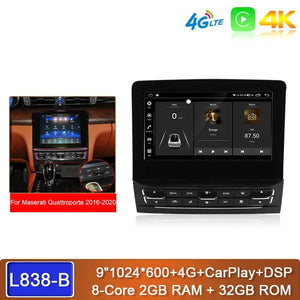 Carputech 9 Inch Android 13 Car Multimedia Player For Maserati Quattroporte 2013-2020 8G+128GB GPS Navigation Stereo Car Radio DSP Carputech