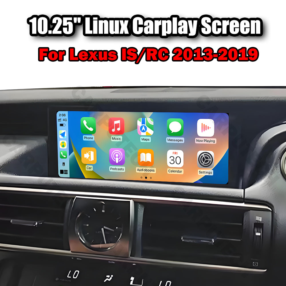 Lexus IS / RC (2013–2019) 10.25-Inch Linux Touch Screen with Wireless CarPlay & Android Auto