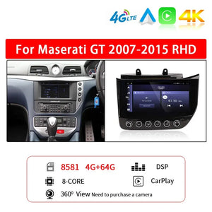 Carputech 10.33 Inch Android 13 Car Multimedia Player For Maserati GranTurismo GT GC 2007 - 2017 8G+128G GPS Stereo Car Radio Carputech