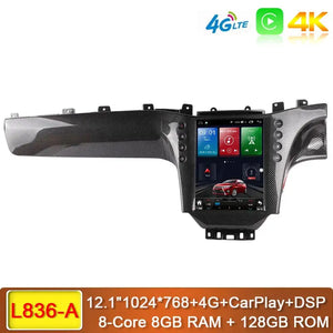 Carputech 12.1 inch Android 13 Car Multimedia Player For Maserati GT GC GranTurismo 2005 - 2017 8G+128G GPS Stereo Radio DSP Video Carputech