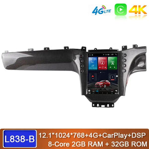 Carputech 12.1 inch Android 13 Car Multimedia Player For Maserati GT GC GranTurismo 2005 - 2017 8G+128G GPS Stereo Radio DSP Video Carputech